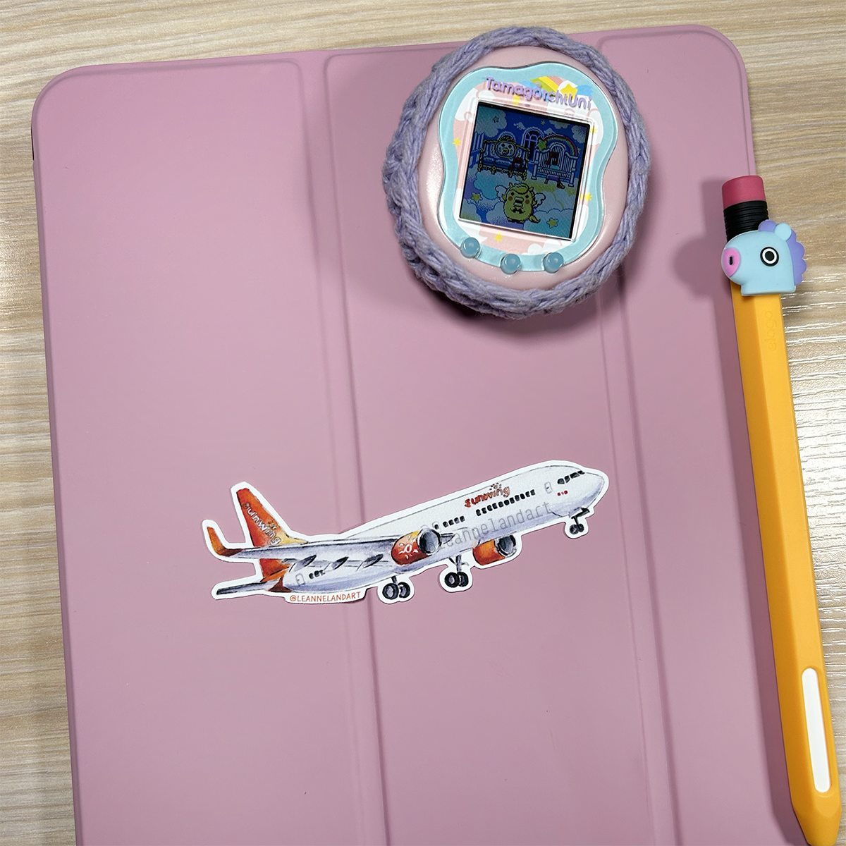 Sunwing Airplane STICKER SET - Large Vinyl Stickers - Airbus