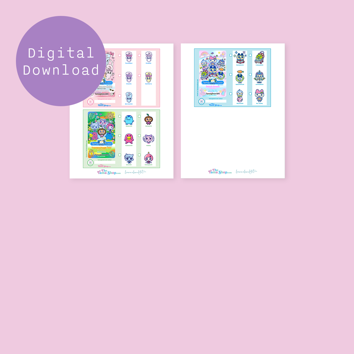 Tamagotchi Tamaverse Tickets Checklist
