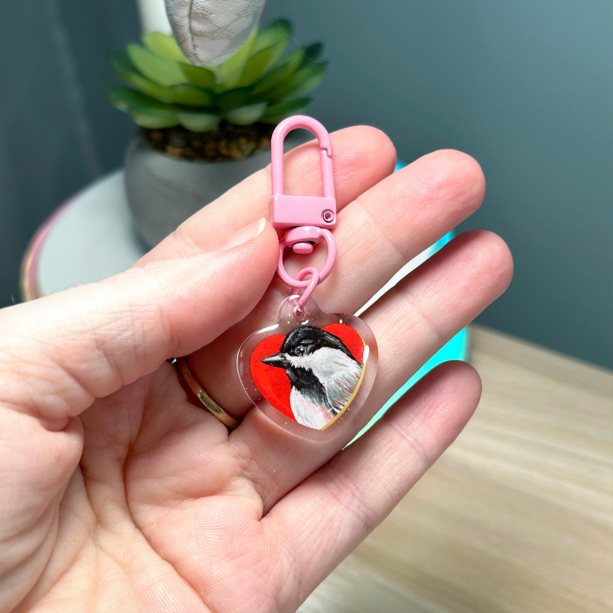 Spring Chickadee ✩ Keychain