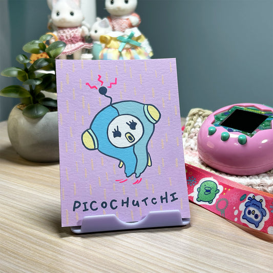 Printable Tamagotchi Art – Picochutchi Painting • 3x4” Digital Download