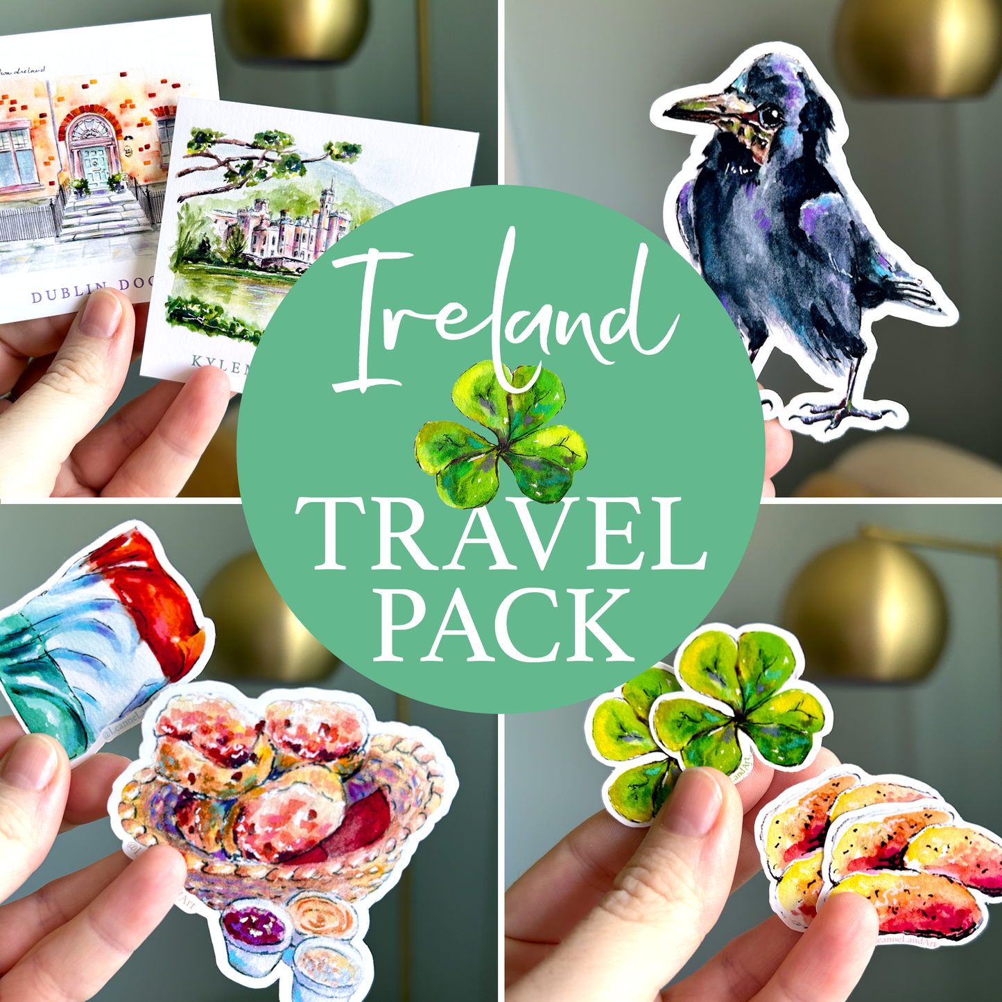 Ireland TRAVEL PACK ✩ Stickers & Prints