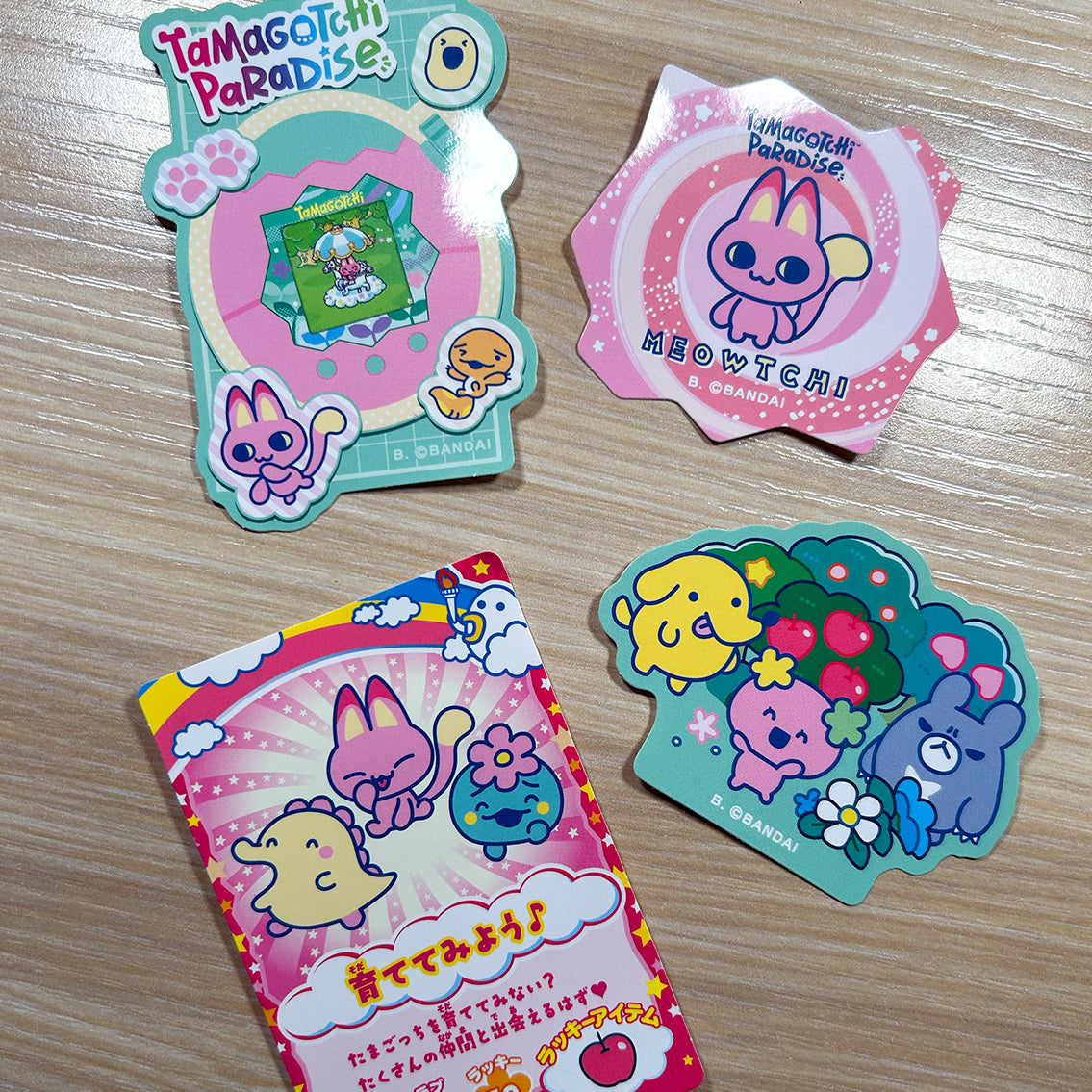Tamagotchi Angelgotchi Japan STICKER Pack - Pack 5 ✩ Official Collectible