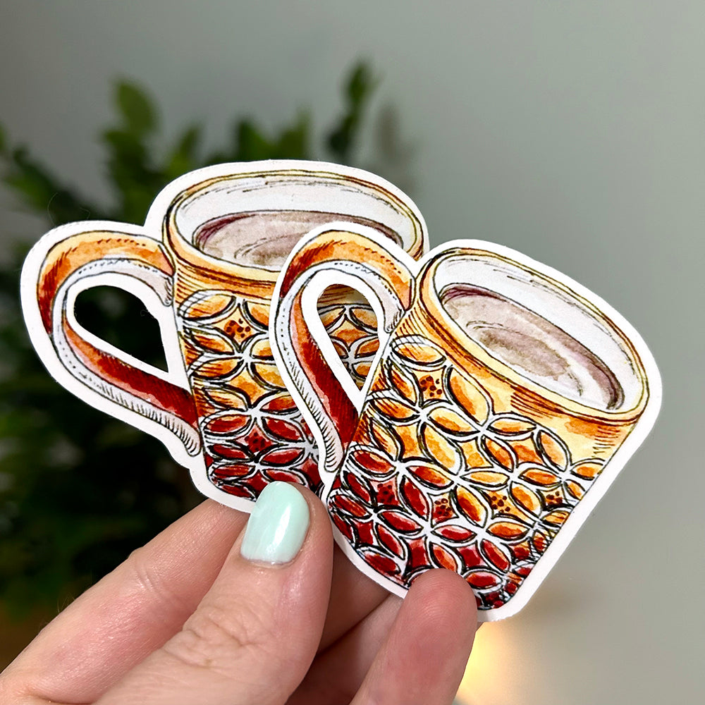 ☕️ Cozy Coffee Mug ✩ Sticker Set