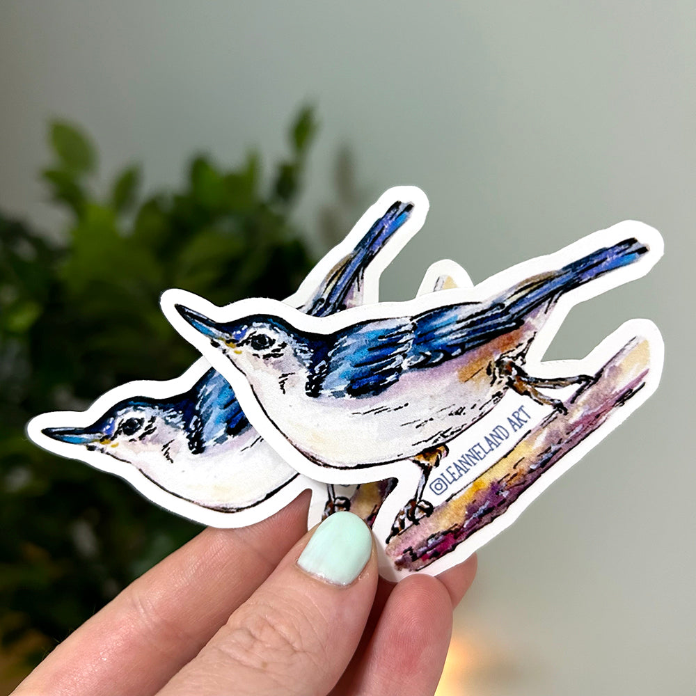 White Nuthatch ✩ Sticker Set
