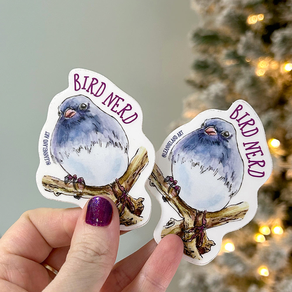 Bug Nerd Sticker Bird Nerd STICKER SET Large Vinyl Stickers – LeanneLandArt