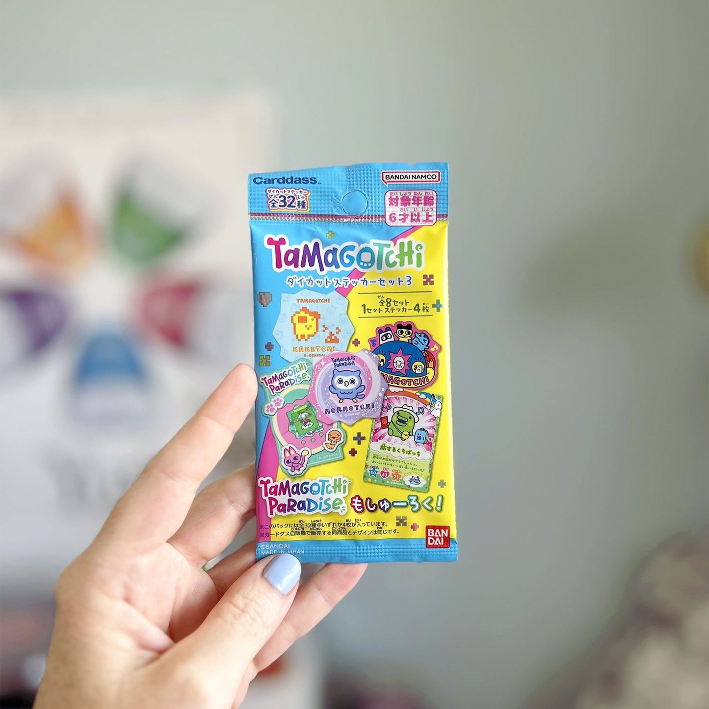 Tamagotchi Paradise Japan STICKER Pack - Pack 3 ✩ Official Collectible