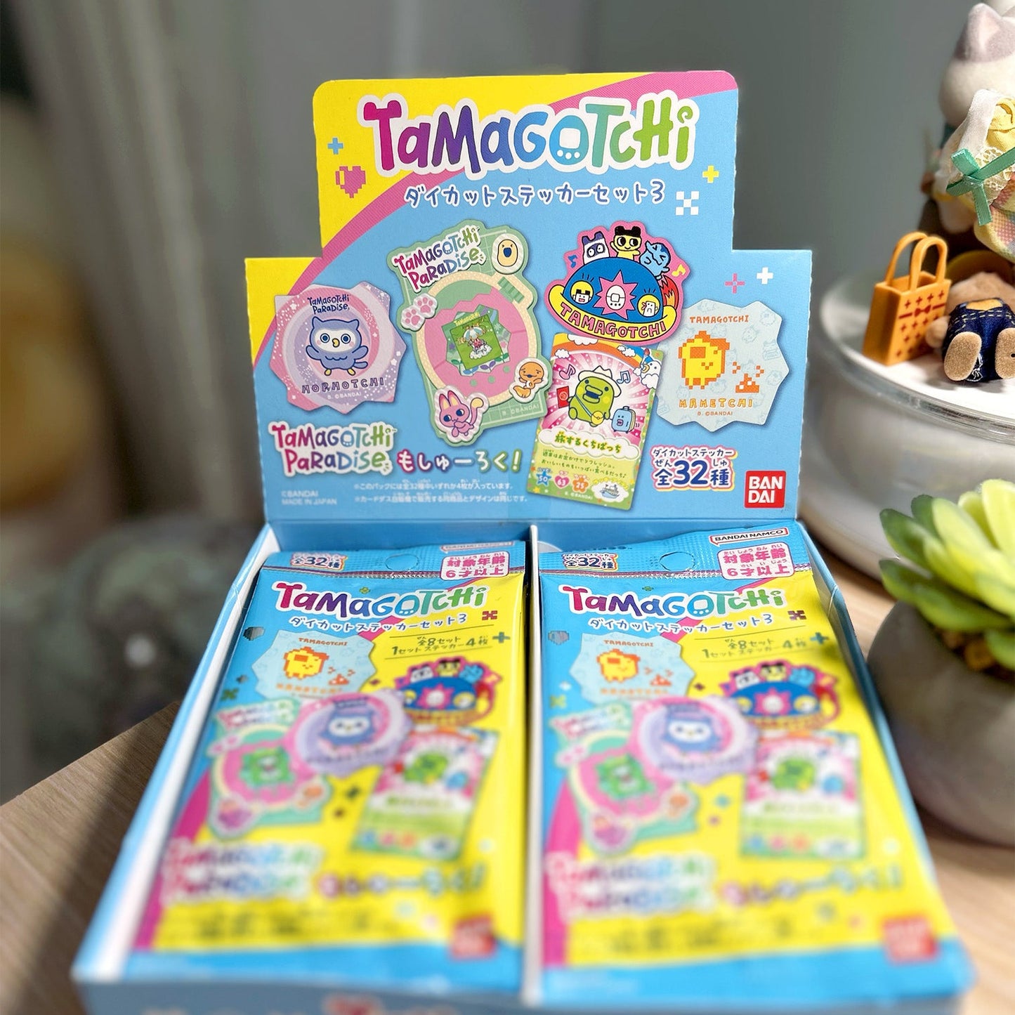 Tamagotchi Paradise Japan STICKER Pack - Pack 3 ✩ Official Collectible