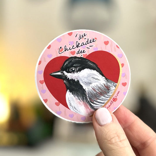 Chickadee Sticker Stickers – LeanneLandArt