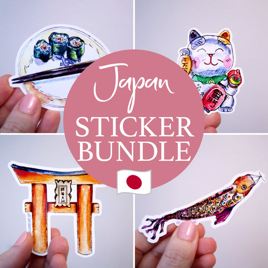 JAPAN STICKER BUNDLE ✩ Large Vinyl Stickers