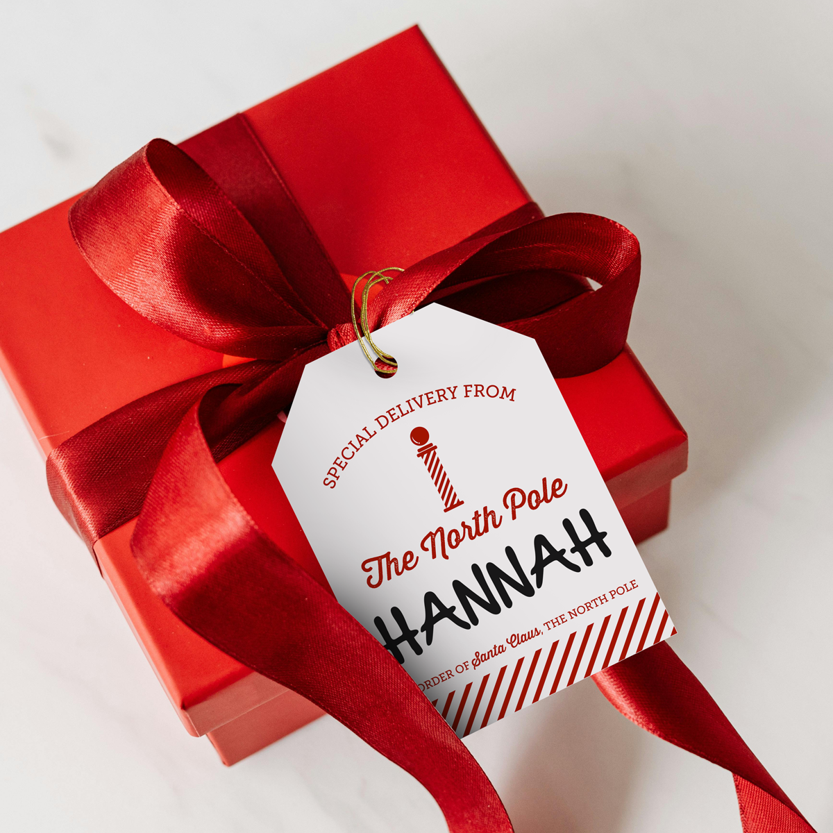 🎅🏼 Printable SANTA Gift Tags - PDF Instant Download