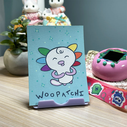 Printable Tamagotchi Art – Woopatchi Painting • 3x4” Digital Download