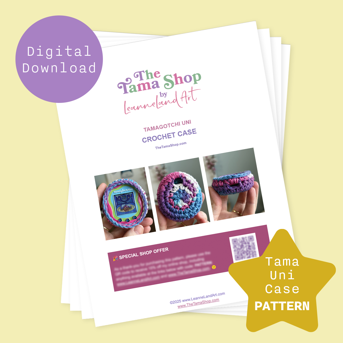 Tamagotchi UNI Case ✩ Crochet Pattern