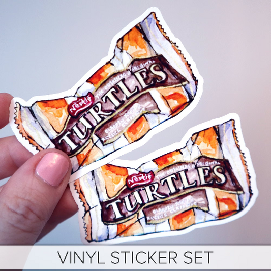 Turtles Chocolate Candy Bar ✩ Sticker Set