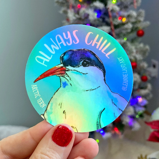 Holographic ARCTIC TERN Vinyl Sticker