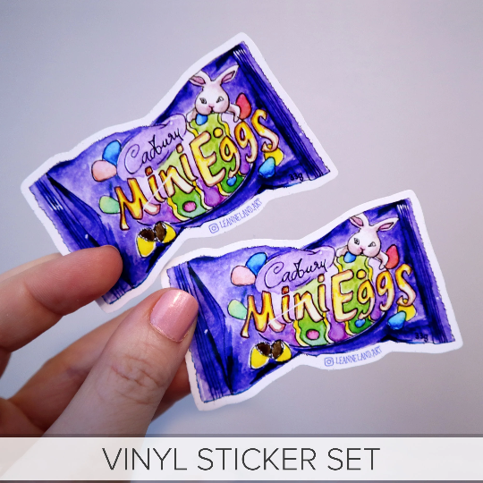 Mini Eggs STICKER SET - Large Vinyl Stickers