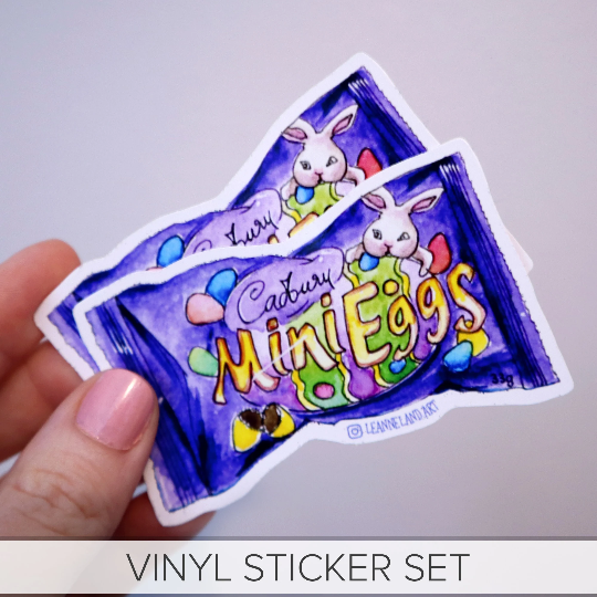 Mini Eggs STICKER SET - Large Vinyl Stickers